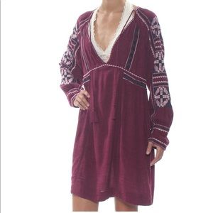 Free People Embroidered Dress (size small)
